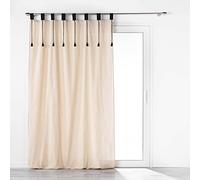 Douceur d'Intérieur, Tab-Top Curtain 140 x 240 cm Natural Filin Polycotton
