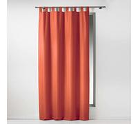 Douceur d'Intérieur Tab Top Curtain, Terracotta, 140 x 260 cm