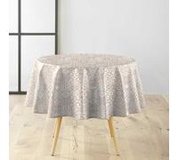 Douceur d'Intérieur, Tablecloth Round (Diameter 160 cm) Carella White PVC Textilia