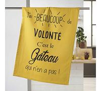 Douceur d'Intérieur, Tea Towel (50 x 70 cm) Gourmandise Yellow, Printed Cotton