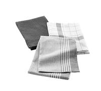 Douceur d'Intérieur Tea Towel, Charcoal, 50 x 70 cm