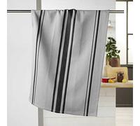 Douceur d'Intérieur Tea Towel, Cotton, Grey, 50 x 70 CM
