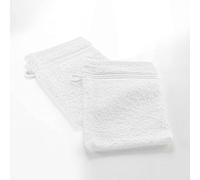 Douceur d'Intérieur, Tendresse 2 Wash Mitts 15 x 21 cm White Sponge Plain
