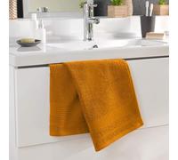 Douceur d'Intérieur, Tendresse Curry Hand Towel (50 x 90 cm) 100% Cotton Terry Cloth