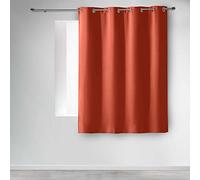 Douceur d'Intérieur, Terracotta Blackout Eyelet Curtain 135 x 180 cm