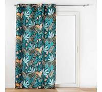 Douceur d'Intérieur Tilda Eyelet Curtain 140 x 280 cm Green Printed Polyester