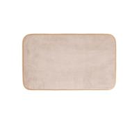 Douceur d'Intérieur Vitamin Bathroom Rug, Polyester, taupe, 45 x 75cm
