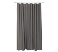 Douceur d'Intérieur Vitamin Shower Curtain PEVA, 180 x 200 x 0.01 cm, anthracite, 180 x 200cm