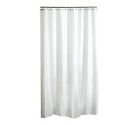 Douceur d'Intérieur Vitamin Shower Curtain PEVA, 180 x 200 x 0.01 cm, white, 180 x 200cm