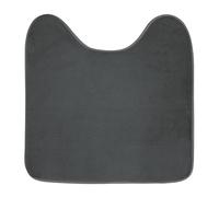 Douceur d'Intérieur Vitamine WC Plain Pedestal Mat, Polyester, 45 x 45 x 1 cm, anthracite, 45 x 45cm
