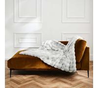 Douceur d'Intérieur, Warm Winter Blanket (180 x 220 cm) Mounty Grey Imitation Fur
