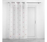 Douceur d'Intérieur White/Pink Curtain 140 x 240 cm