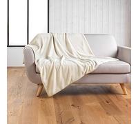 Douceur d'Intérieur, Wooly Natural Blanket (125 x 150 cm) Plain