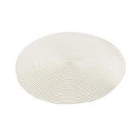 douceur d'intérieur, Zebulon Ivory Polypropylene Placemat (Diameter 35 cm)