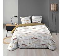 Douceur d'Intérieur, Zenith 3-Piece Microfibre Printed Bedding Set (240 x 220 cm)