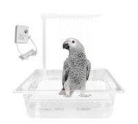 Douche De Pour Oiseaux - Fontaine Électrique USB Eau Courante | Accessoire Toilettage Perroquet Conures Perruches Calopsittes | Bain Automatique pour Petits et Moyens Oiseauxs