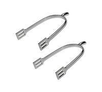 DOUDINGMAO 1 Pair of Mens U Shape English Riding Spur Zincs Alloy Light Weight Design Hollows Star Head for Equestrians Training Men's English Spurs