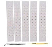 DOUDINGMAO 100Pcs Clear Disposables Ear Stickers Auricular Ears Massager Acupunctures Beads Care For Women And Men Clear Point