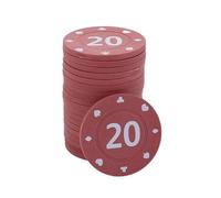 DOUDINGMAO 100Pcs/pack Chip Gambling Chips Professional Casinos Chips European Pokers Chip Set Round Coin Set Value Tokens Cards