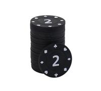 DOUDINGMAO 100Pcs/pack Chip Gambling Chips Professional Casinos Chips European Pokers Chip Set Round Coin Set Value Tokens Cards