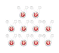 DOUDINGMAO 10Pcs LED Camping Rope Hanging Light, Camping Rope Warning Guard Camping Tent String Rope Warning Light