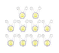 DOUDINGMAO 10Pcs LED Camping Rope Hanging Light, Silicone Guy Line Warning Guard for Tent, Bicycles Lamp, Multiple Flashing Modes