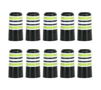 DOUDINGMAO 10Pcs MultiRing Golfs Iron Ferrules Replacement Golfs Sleeve Ferrule Golfs Tapered Ferrules For Most Iron Shaft Easy To Use Striped Golfs Iron Ferrules