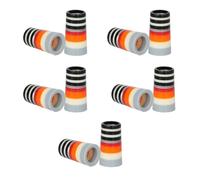 DOUDINGMAO 10Pcs Professional Golfing Iron Ferrules For 0.35Inch Tapered Parallel Shafts Colorful Striped Golfing Tapered Ferrules Tapered Steel Shaft Ferrules
