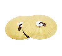 DOUDINGMAO 1Pair Professional Crash Cymbals Multiuse Practice Cymbals Portable Percussion Instruments Brass Band Ensembles Cymbals