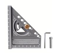 DOUDINGMAO 2 In 1 Aluminum Alloy Combination Woodworking Angles Ruler Set High Precise Measurement Tool For Carpentry DIYer Project
