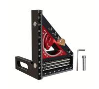DOUDINGMAO 2 In 1 Aluminum Alloy Combination Woodworking Angles Ruler Set High Precise Measurement Tool For Carpentry DIYer Project