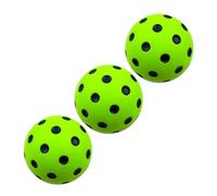 DOUDINGMAO 3Pcs Quiet Foam Pickleballs Noise Reducing Soft Pickle Balls Low Noise Pickleballs for Indoor and Outdoor Practice Quiet Foam Pickleballs