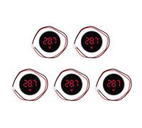 DOUDINGMAO 5pcs 3 Digit LED Electric Meter with Reverse Polarities Protections ABS LED Digital Voltmeter for Automotive Projects