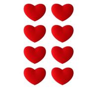 DOUDINGMAO 8pcs Heart Shape Silicones Vibrations Dampeners For Tennis Racket Shock Absorption And Stylish Decoration Multicolor Racket Vibrations Suppressors