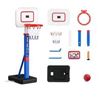 DOUDINGMAO Adjustable Basketball Hoops Small Poolside Goal Backboard Stand Indoor Outdoor Toy Easy to Use Outdoor Hoop with Weighted Base