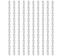 DOUDINGMAO Clips for Tackle Box Restock, Stainless Steel Lure Connector Pack of 100 for Terminal Tackle Storage Use Lure Clip Connector Terminal Clip Fishing Rigging Metal Angler Gear Box Restock