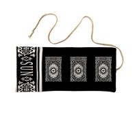 DOUDINGMAO Durability Poly Linen Tarots Card Bag with Bright Artwork Washable Light Weight for Divination Tool Storage Breathable Card Container