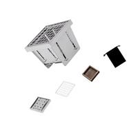 DOUDINGMAO Easy Setups Folding Charcoal Grills Stainless Steel Construction Heat Efficient Outdoor Stove for Backyard Camping Use Portable Charcoal Grills