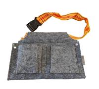 DOUDINGMAO Heavy Duty Felt Tool Belt Pouches Waist Bag Work Apron with Adjustable Buckle Belt for Construction and Projects