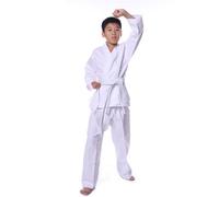 DOUDINGMAO Kids Karate Training Suit Light Weight Karate Set Karate Trousers Jackets Breathable Karate Uniform Taekwondo Suit
