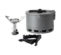 DOUDINGMAO Portable Compacts Backpacking Cookware Windproof Outdoor Cooking Pots with Folding Handle for Efficiency Windproof Pot