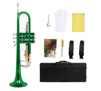 DOUDINGMAO Standard Trumpet with Storage Case Brass Student Trumpet Professional Instruments for Beginner or Advanced Student
