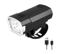 DOUDINGMAO Waterproofed Bike Light with 3 LED Beams and Regulable Bright Bicycles for Secure Attachments on Handlebars Waterproofed Bike