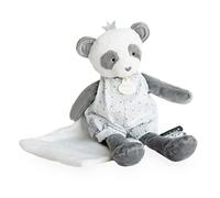 Doudou et Compagnie ATTRAPE-Reve DC3544 Panda Puppet with Blanket Grey