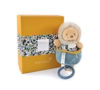 Doudou et Compagnie - Boh'aime - Lion Music Box - Yellow - 20 cm - Birth Gift - Beautiful Gift Box - DC4026