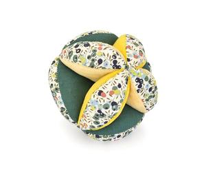 DOUDOU ET COMPAGNIE - BOH'AIME Sensory Ball Lion - Montessori Ball Floral Print Fabric - Development Sensory Baby - Ultra Soft - from Birth - DC4227