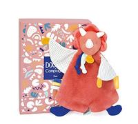 Doudou et Compagnie - Cuddly Toy Dinosaur - Flat Cuddly Toy - Terracotta - 25 cm - Les Calinosaures - DC3945