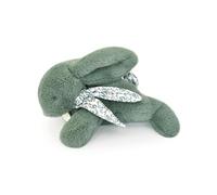 Doudou et Compagnie - Cuddly Toy Rabbit - Plush Toy Rabbit with Linen Scarf - Sage Green - 29 cm - For Children from Birth - Lost Cuddly Toy - With Gift Box - DC4143