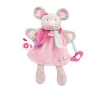 Doudou et Compagnie - DC3085 Mouse Hand Puppet Soft Toy - 28 cm - Grey/Pink