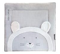Doudou et Compagnie - DC3234 - Baby Play Mat Lion - Grey - 100 x 100 cm - Square - Tapidou